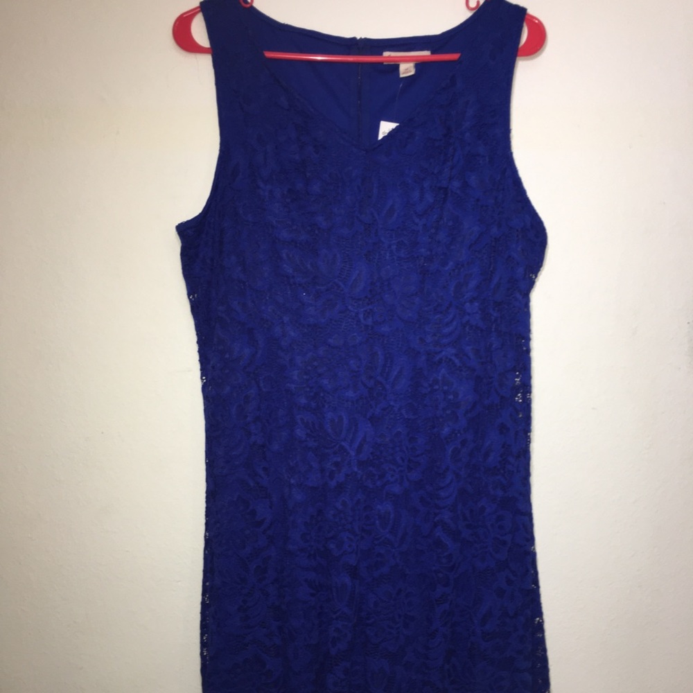 Long blue dress